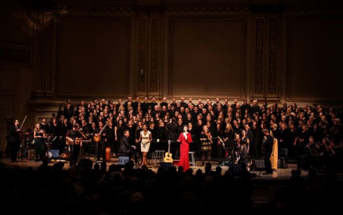 Preeminent modern hymn writers Keith and Kristyn Getty perform at Carnegie Hall, New York City, at their annual 'An Irish Christmas-A Celebration of Carols' concert tour, with special guest Grammy and Tony Award winning singer and actress Heather Headley on Tuesday, December 20, 2016.