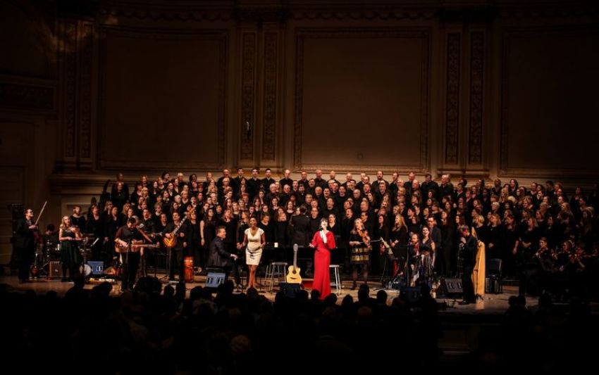 Preeminent modern hymn writers Keith and Kristyn Getty perform at Carnegie Hall, New York City, at their annual "An Irish Christmas-A Celebration of Carols" concert tour, with special guest Grammy and Tony Award winning singer and actress Heather Headley on Tuesday, December 20, 2016.