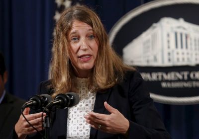Health and Human Services (HHS) Secretary Sylvia Mathews Burwell speaks at a news conference to announce the results of a national Medicare fraud takedown at the Justice Department in Washington June 18, 2015. The U.S. Department of Justice said on Thursday that 243 people have been arrested across the country, charged with submitting fake billing for Medicare, a government healthcare programme, that totaled 2 million.