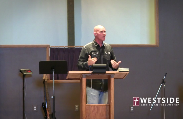 Pastor Shane Idleman discusses healthy eating, weight, and ministry at Westside Christian Fellowship church, Leona Valley, California, January 2, 2017.