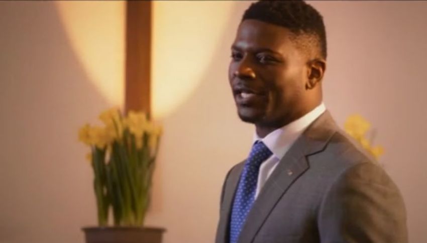 San Diego Chargers great LaDainian Tomlinson stars as "Pastor Williams" in the 2017 film "God Bless the Broken Road."