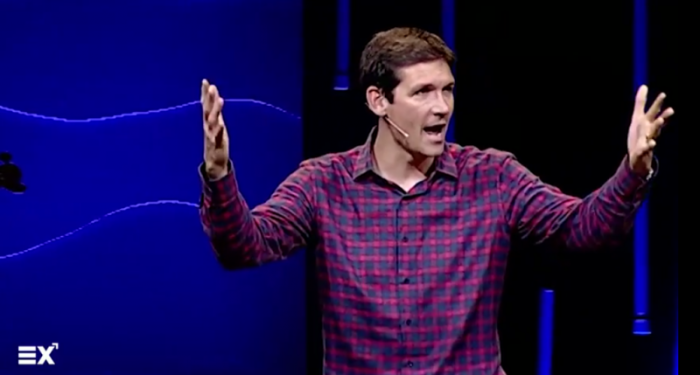 Pastor Matt Chandler of The Village Church in Highland Village, Texas, speaks during a webinar at the Exponential Conference, January 6, 2017.