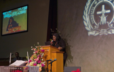 Kim Burrell is a gospel music singer-songwriter who leads Love & Liberty Fellowship Church in Houston, Texas.