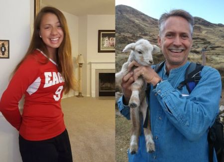 Pastor David Lindow Jr. (R), of First Baptist Church of Universal City in Texas and his 14-year-old daughter, MiKayla.