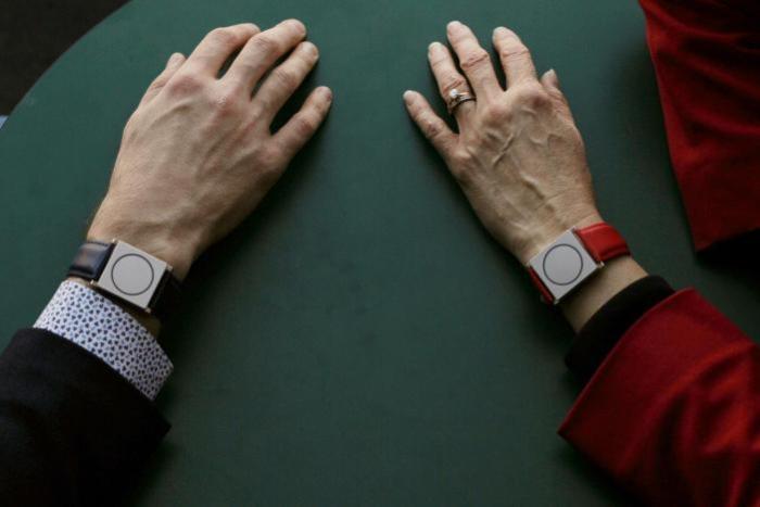 File: Commercially available wearable devices can be reprogrammed to detect the onset of illness before the symptoms manifest.