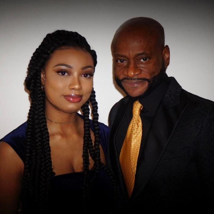 The late Bishop Eddie Long (R) and his daughter, Taylor (L).