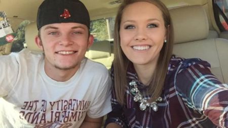 Jessie Taylor, 18 (R), and her boyfriend, Michael Rose.