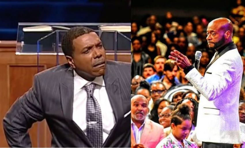 Megachurch Pastors Creflo Dollar (L) and Eddie Long (R).