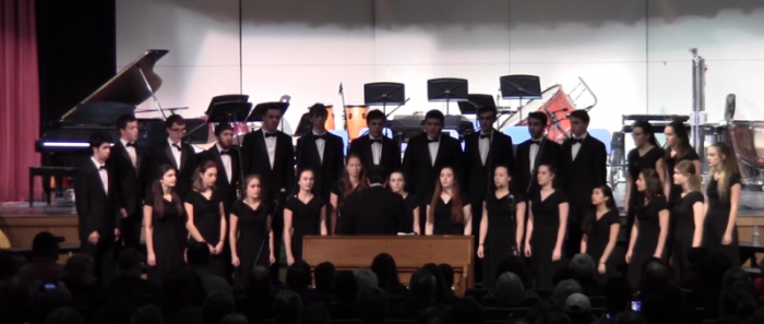 A recent performance of the Groton-Dunstable Regional High School Chamber Chorus. In January 2017, the Groton-Dunstable Regional School District canceled the Chamber Chorus' scheduled performance at an Italian church due to a complaint from a church-state watchdog group.