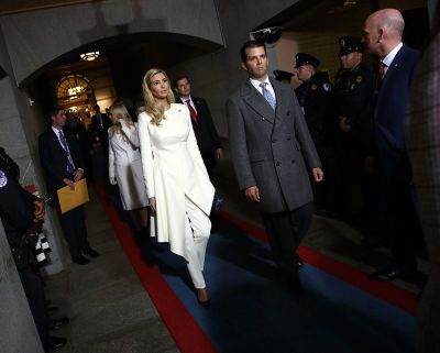 Ivanka Trump (L) and Donald Trump, Jr. arrive on the West Front of the U.S. Capitol in Washington, D.C., U.S. January 20, 2017.