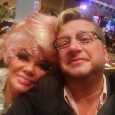 Jan Crouch and Nick Kroger pose for a photo, 2016.