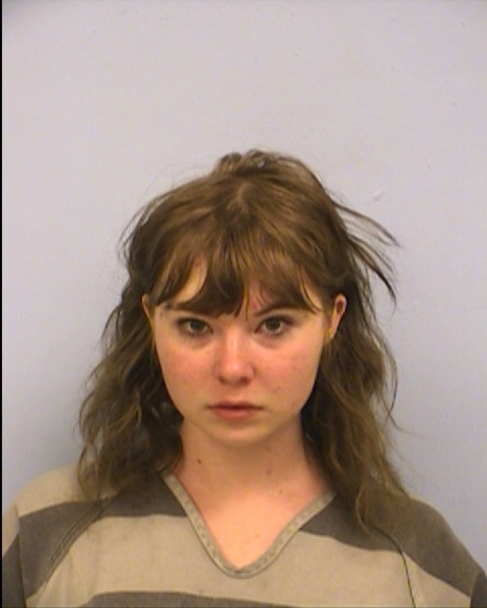 Pearl Ophelia Moen pictured at 18 years of age after her arrest for the attempted murder of a woman in Hyde Park, Austin, Texas.