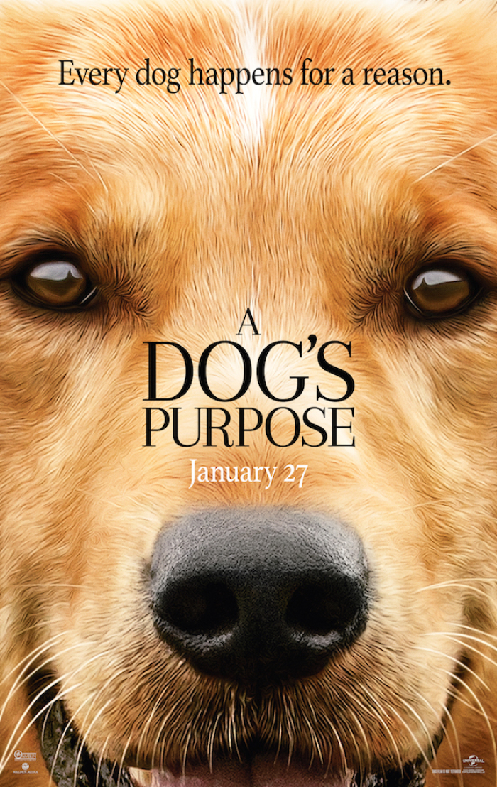 Film poster for 'A Dog's Purpose' which hits theaters January 27, 2017.