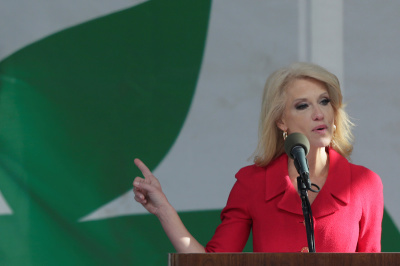 Counselor to the President Kellyanne Conway speaks at the annual March for Life rally in Washington, DC, U.S. January 27, 2017.