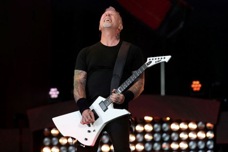 James Hetfield of Metallica performs at the Global Citizen Festival at Central Park in Manhattan, New York, September 24, 2016.