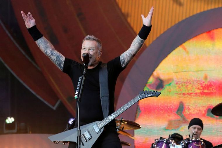 James Hetfield of Metallica performs at the Global Citizen Festival at Central Park in Manhattan, New York, September 24, 2016.