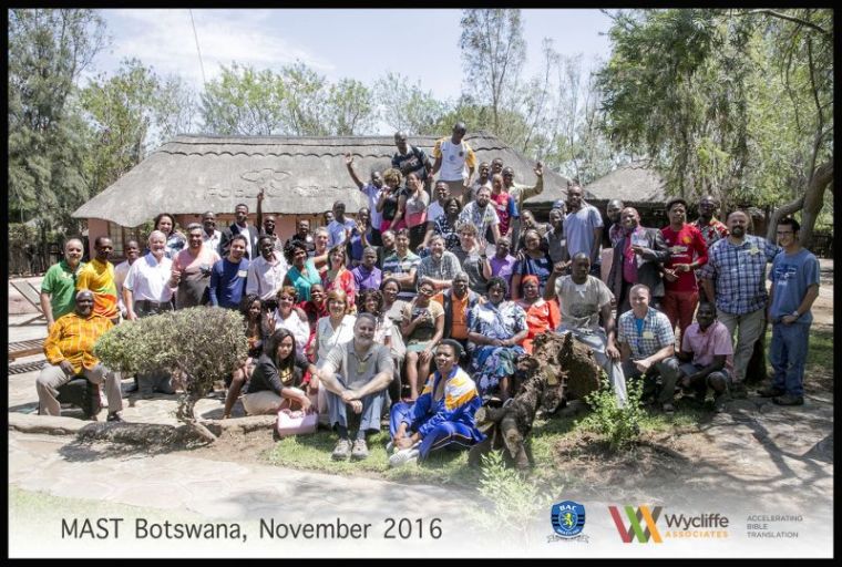 Wycliffe Associates' MAST workshop in November 2016 in Francistown, Botswana.