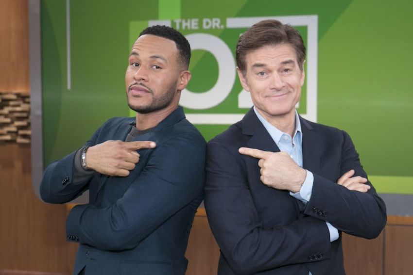 DeVon Franklin and Dr. Mehmet Oz launch "Faithful Fridays" on "The Dr. Oz Show," February 2017.