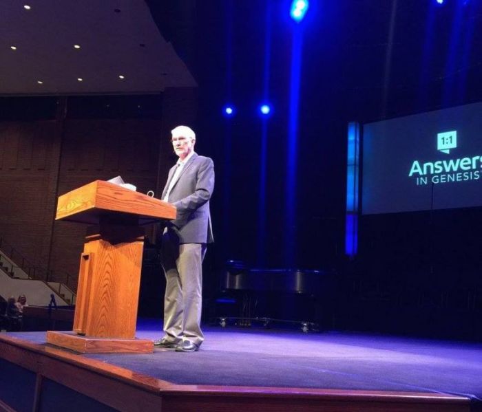 Ken Ham, president, CEO, and founder of Answers in Genesis-US and the Creation Museum, speaks in this 2016 photo.