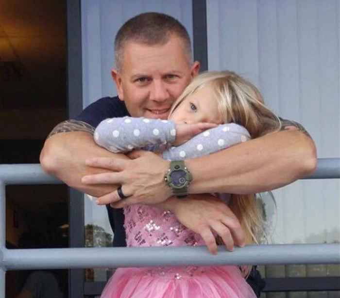 Marc Hadden, 47, and his daughter Gracie, 5.