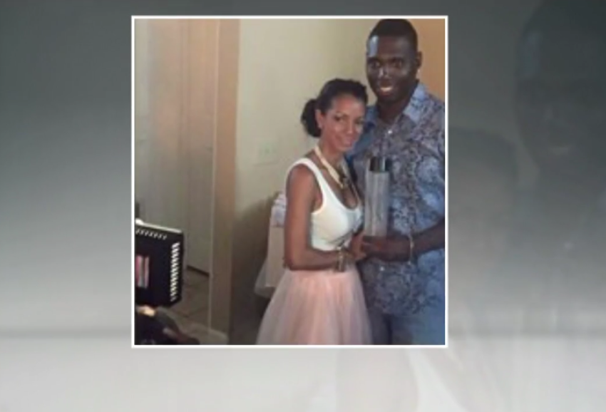 Former NFL player Fernando Bryant is seen here with his wife, Amber.&nbsp;