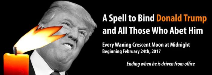 'Witches' have created a Facebook group for their 'movement' to 'cast a spell' on President Donald Trump.