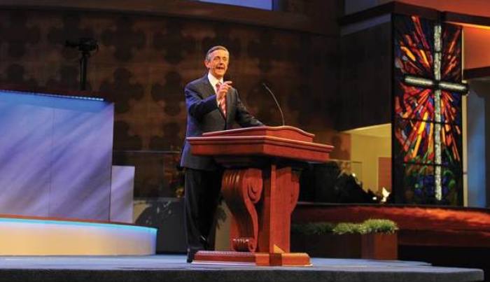 Pastor Robert Jeffress of First Baptist Church of Dallas speaks in this file photo.