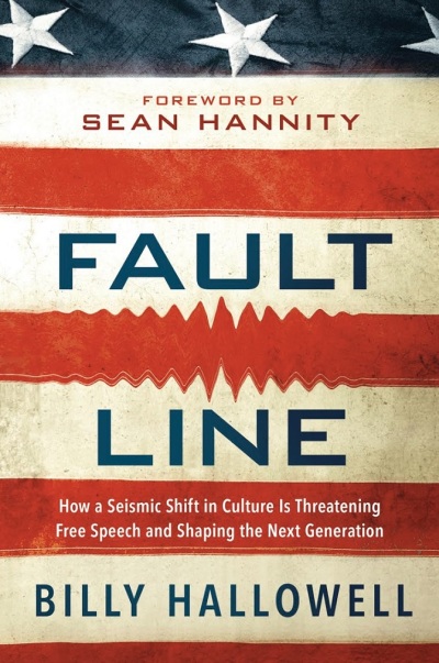 The front cover of the 2017 book Fault Line, by Billy Hallowell.