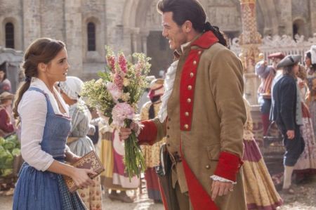 Emma Watson and Luke Evans in "Beauty and the Beast."