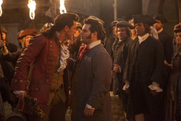 Josh Gad (R) and Luke Evans in 'Beauty and the Beast.'