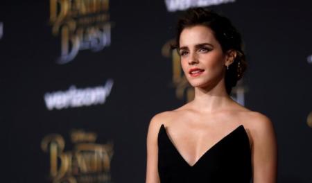 Cast member Emma Watson poses at the premiere of "Beauty and the Beast" in Los Angeles, California, March 2, 2017.