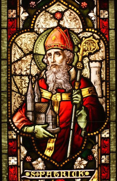 Saint Patrick, the fifth century missionary who converted much of Ireland to Christianity.