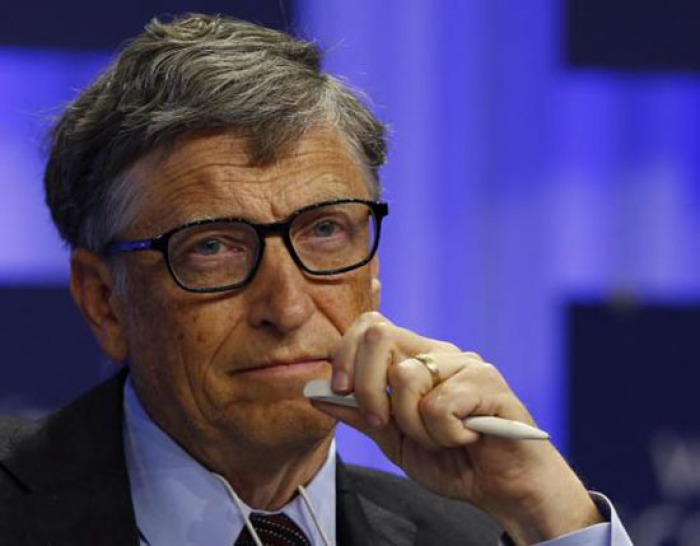 Microsoft founder Bill Gates attends a session at the annual meeting of the World Economic Forum (WEF) in Davos, January 24, 2014.