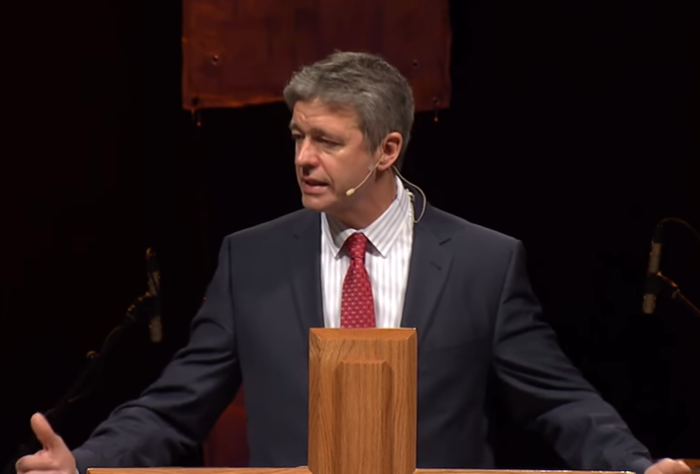 Paul Washer, 55, preaches at the G3 2017 Conference in Atlanta, Georgia, in January.