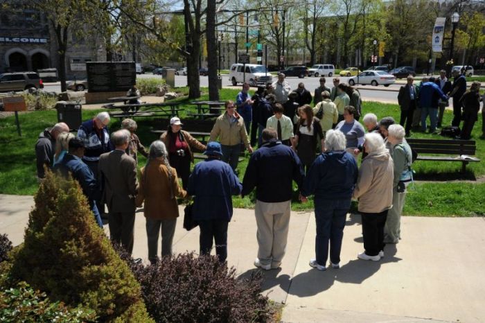A prayer event coordinated by the Richland Community Prayer Network on the square of the Richland County Seat, located in Mansfield, Ohio.