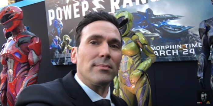Jason David Frank at the premiere of the new 'Power Rangers' film, Los Angeles California, Mar 24, 2017.