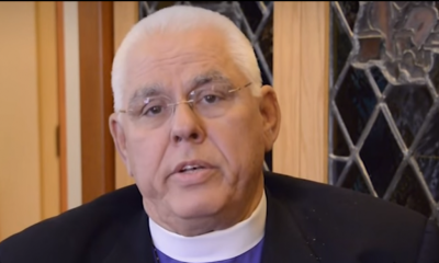 The Right Reverend J. Jon Bruno, bishop of the Episcopal Diocese of Los Angeles, is seen in a video from 2015.