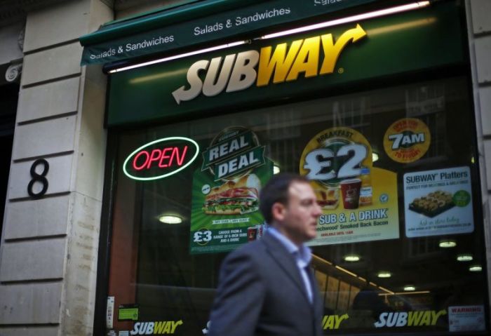 Subway fast-food chain seen in this undated photo.