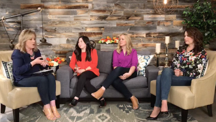 Kay Warren (L), wife of Pastor Rick Warren, talks about common issues pastors' wives deal with during a March 30, 2017 Facebook Live session.