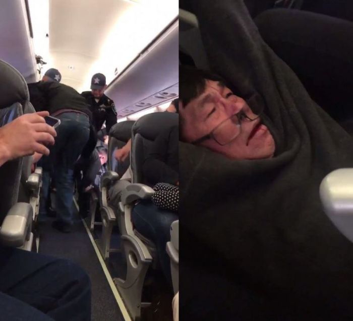 An 'elderly' doctor who refused to give up his seat on an overbooked United Airlines flight was dragged from his seat by authorities on a flight that departed Chicago and was bound for Louisville on April 9, 2017.