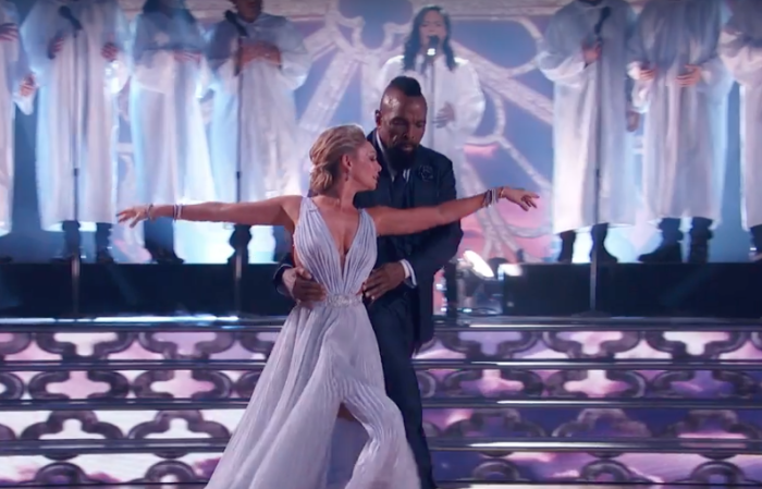 Mr. T and his dance partner Kym Johnson-Herjavec perform to 'Amazing Grace' on 'Dancing With the Stars' April 10, 2017.