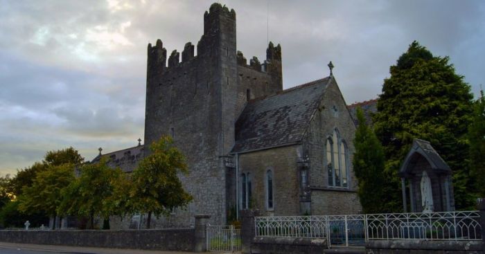 An old stone church in Ireland.