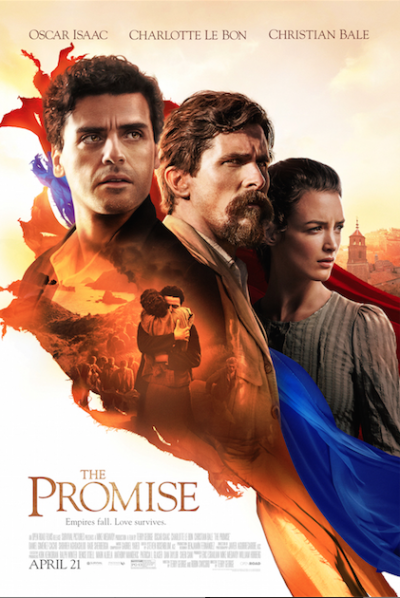 'The Promise' is a moving and poignant film about injustice and Christian persecution during the last days of The Ottoman Empire, 2017.