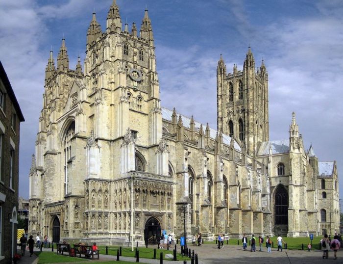 The Canterbury Cathedral is the seat of the Anglican Church in England.