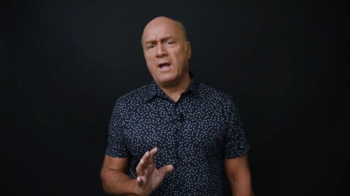 Greg Laurie speaking in a Facebook video about the North Korean conflict on May 1, 2017.