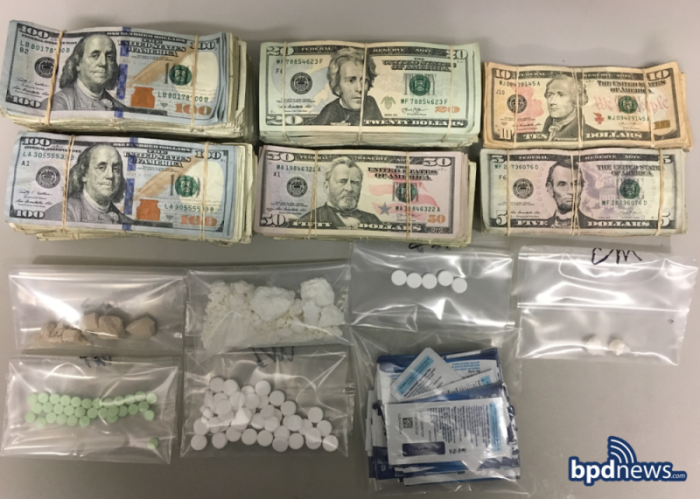The stash of drugs and cash police say they confiscated from property belonging to pastor Willie Wilkerson, 58, in Boston on Tuesday May 2, 2017.