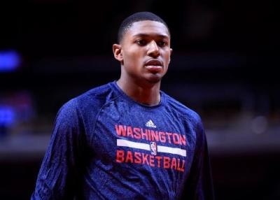 Washington Wizards guard Bradley Beal (3) during practice before the game against the Chicago Bulls on October 11, 2014.