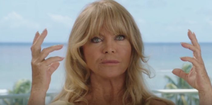 Actress Goldie Hawn talks her new film 'Snatched,' May 2017.