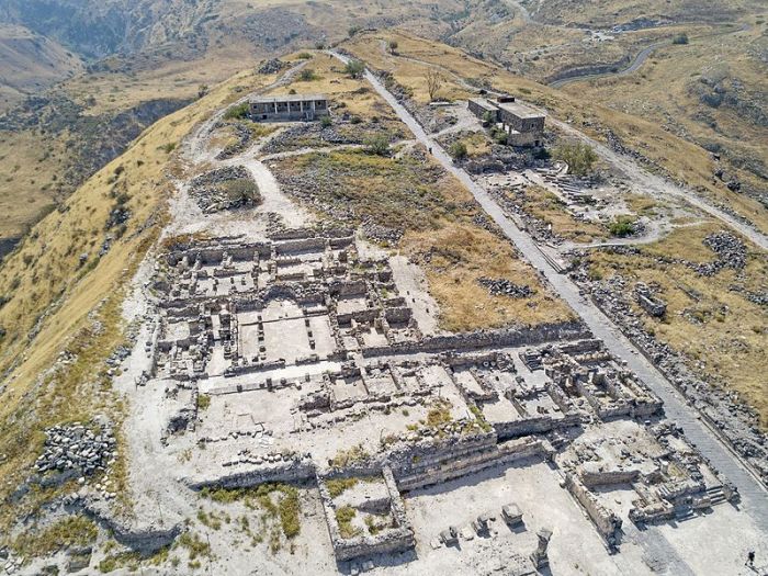 Sussita-Hippos is an archaeological site in Israel, located on a hill overlooking the Sea of Galilee. Between the 3rd century BC and the 7th century AD, Hippos was the site of a Greco-Roman city.
