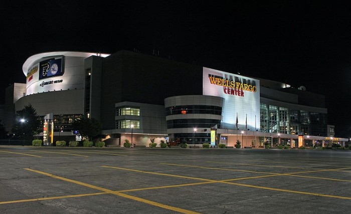 The Wells Fargo Center, home of the Philadelphia 76ers.